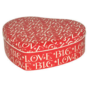 Big Love heart shaped tin