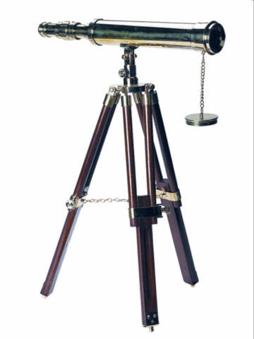 Brass table standing telescope
