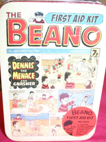 Beano first aid tin